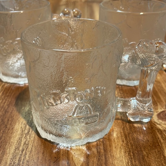 1993 McDonald’s The Flintstones “Pre Dawn Mug” Glass Mugs (Set of 3) - Picture 1 of 4
